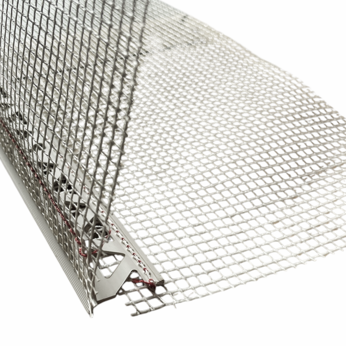 Corner profile 2,5 m w/mesh inside