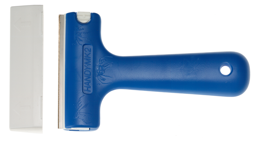 Vinduesstålskraber blå