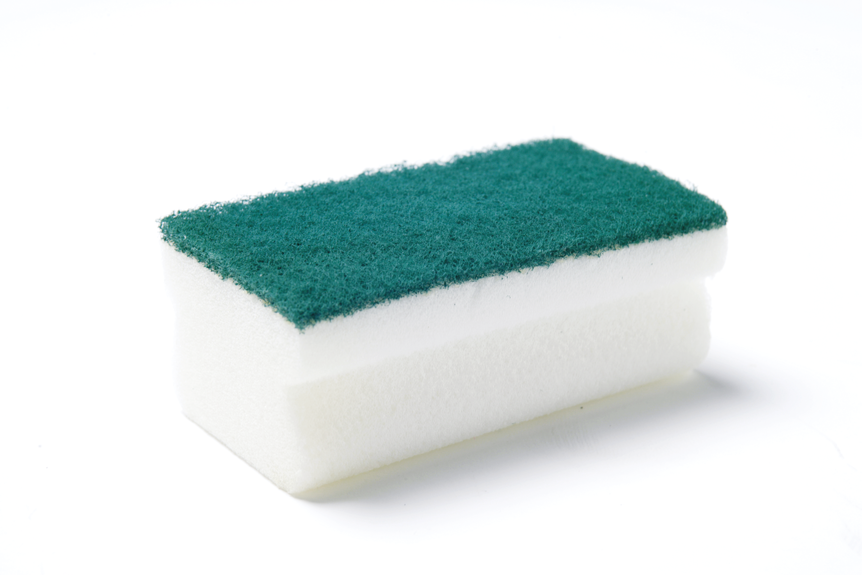 Slibesvamp Hvid/Grøn 130 x 70 x 50 mm
