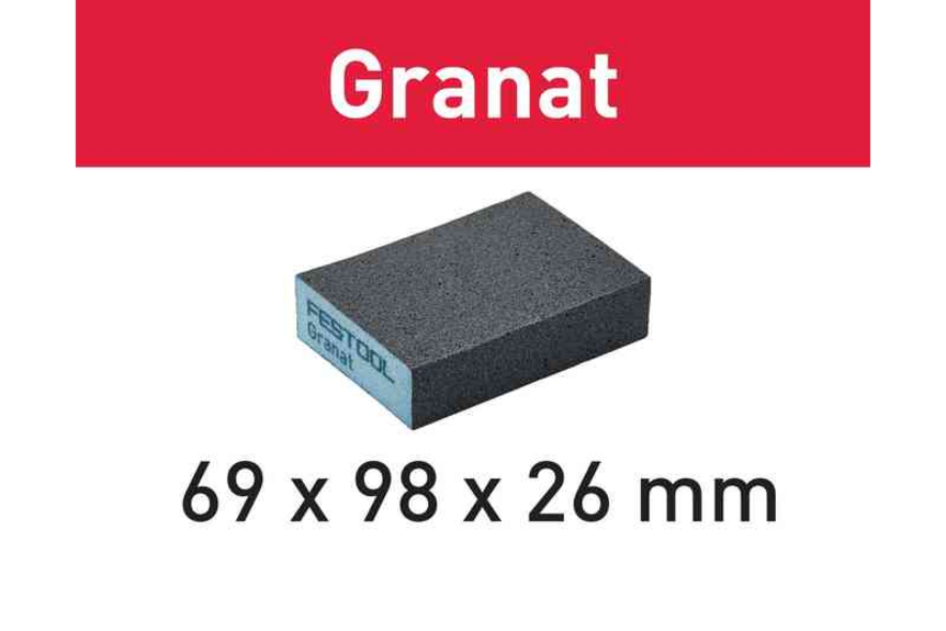 Festool Sanding block 69x98x26 60 GR/6 Granat