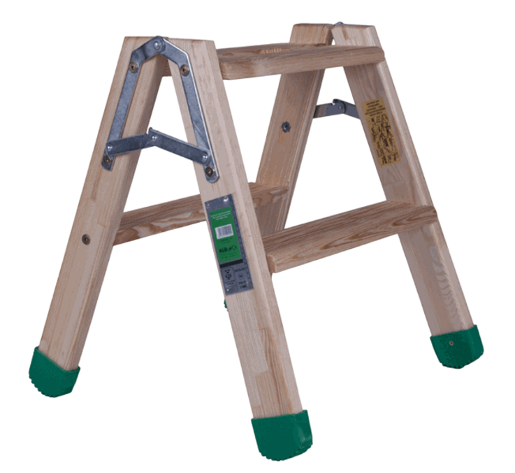 Træ-trappestige 2 trin LMS/2 0,50 m
